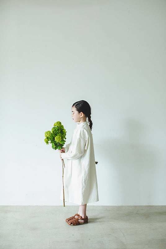 棉亚麻连衣裙