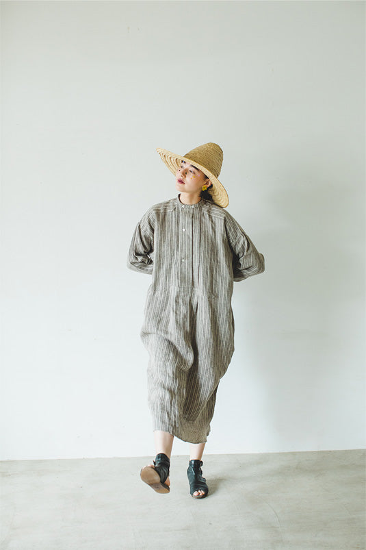 Linen Stripe Dress (womens)