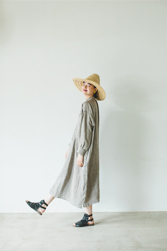Linen Stripe Dress (womens)