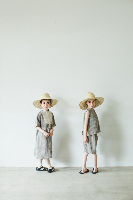 Linen Stripe Shorts