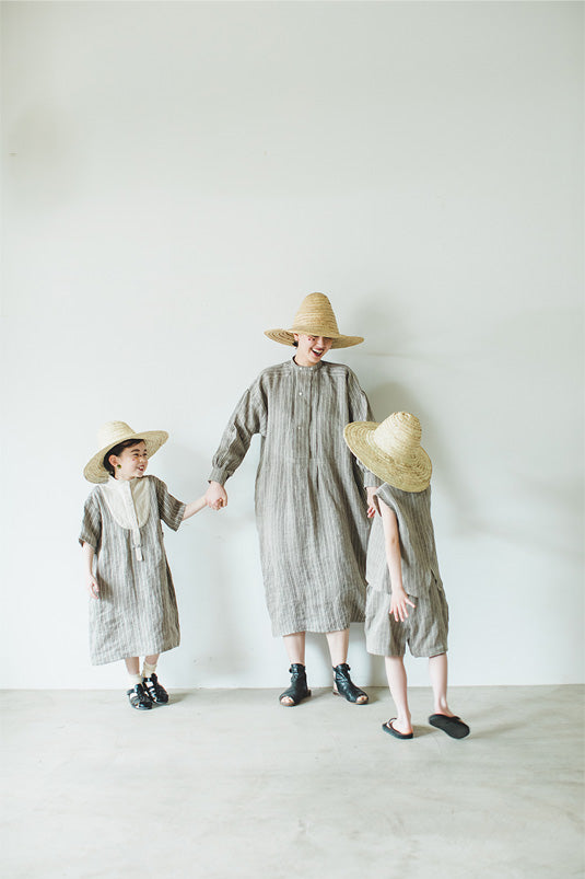 リネンストライプワンピース(kids)
