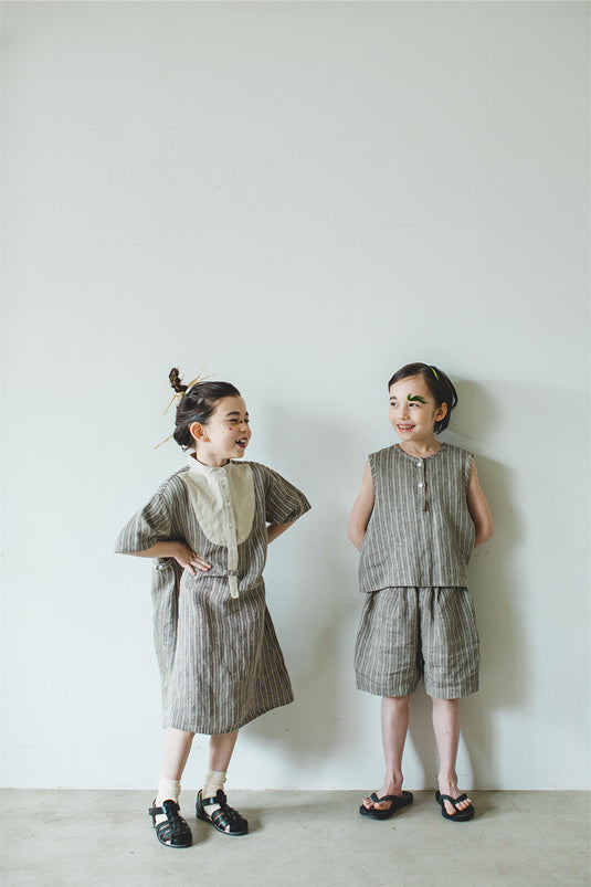 リネンストライプワンピース(kids)