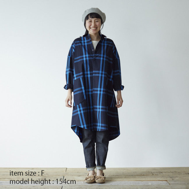 Ladies' シャツワンピース ネイビー