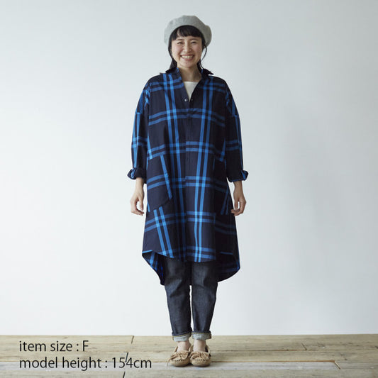 Ladies' シャツワンピース ネイビー