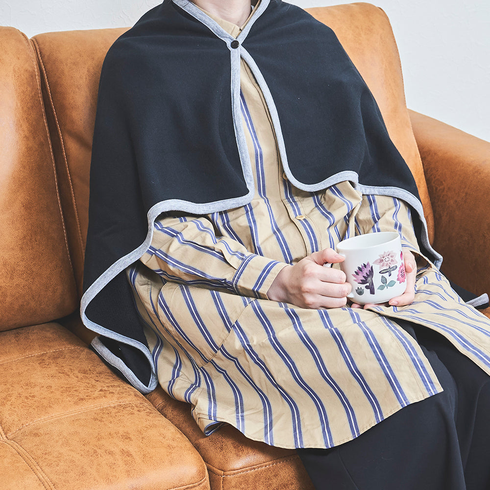 SmileCotton 裏毛ブランケット 使用している様子