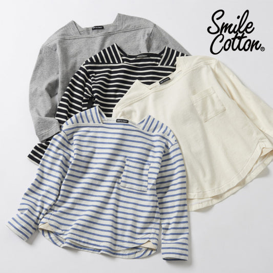 SmileCotton 天竺長袖プルオーバー カラーバリエーション