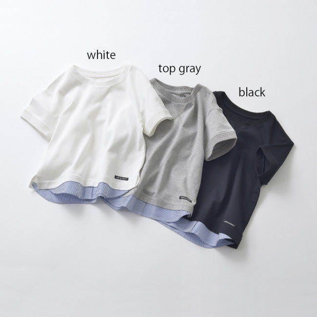 UVカットレイヤード風Tシャツ 3カラーバリエーション
