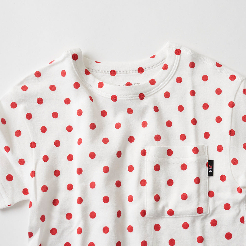 ドットプリントTシャツ
