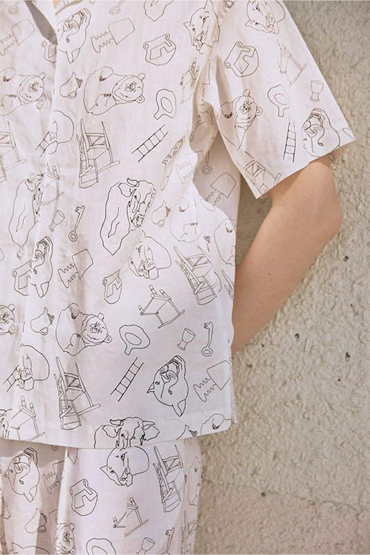 オリジナルアニマルプリントシャツ(womens)