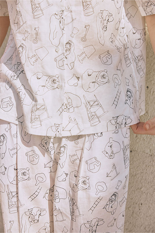 オリジナルアニマルプリントシャツ(womens)