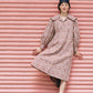 オリジナル千鳥柄ビッグカラーワンピース（womens）