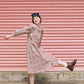 オリジナル千鳥柄ビッグカラーワンピース（womens）