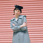 オリジナル千鳥柄ビッグカラーワンピース（womens）