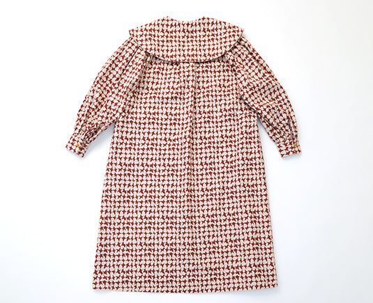 オリジナル千鳥柄ビッグカラーワンピース（womens）