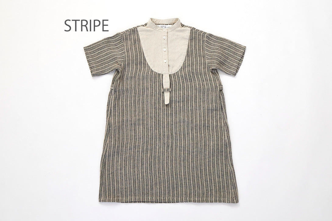 Linen Striped  Dress(kids)